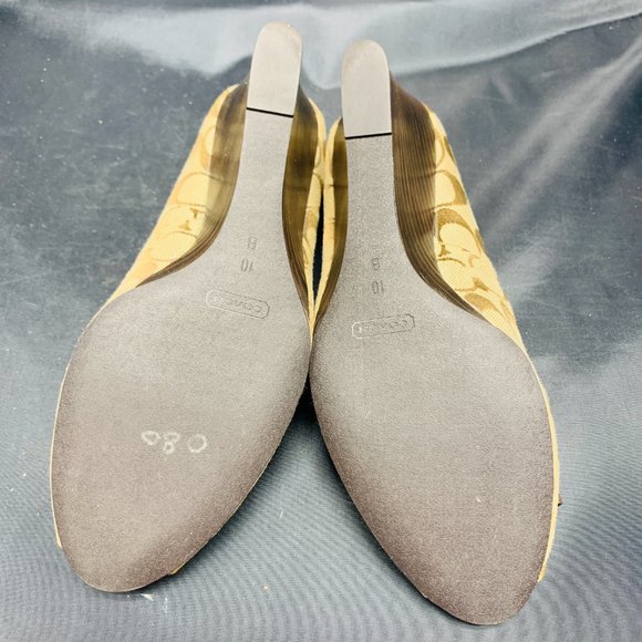 Coach Brown Emma Wedges - Picture 8 of 8